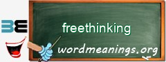 WordMeaning blackboard for freethinking